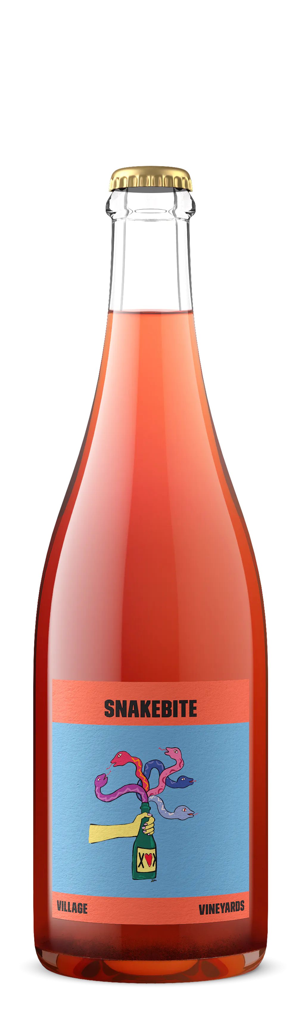 Villvineyards Pét Nat Snakebite Havelock North New Zealand 750ml Front HD Updated